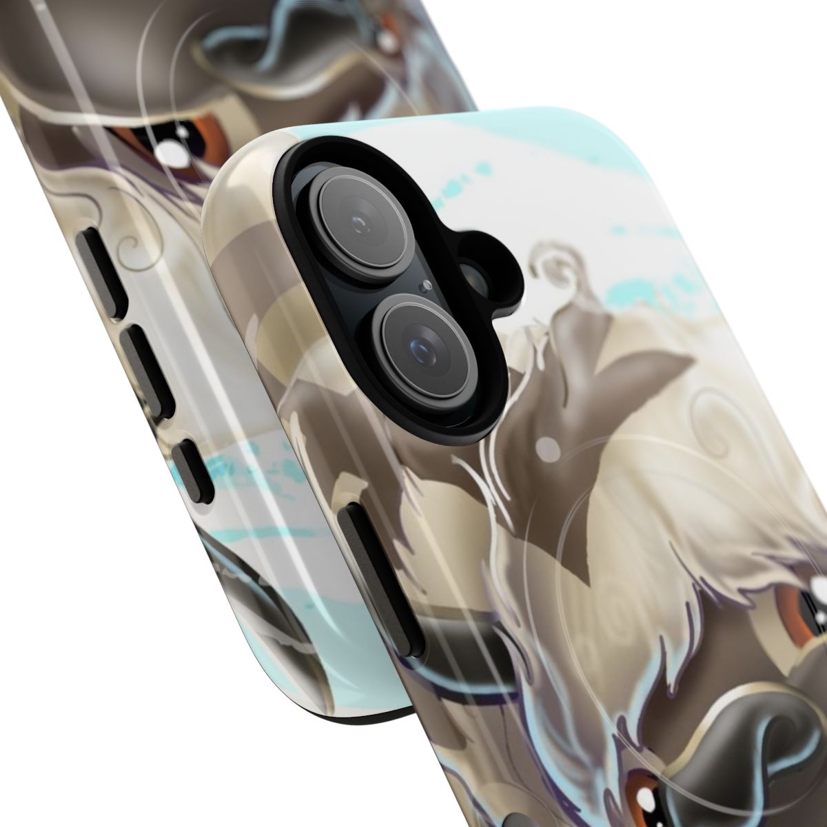 Appa-inspired magnetic tough phone case with sky bison design - Detail