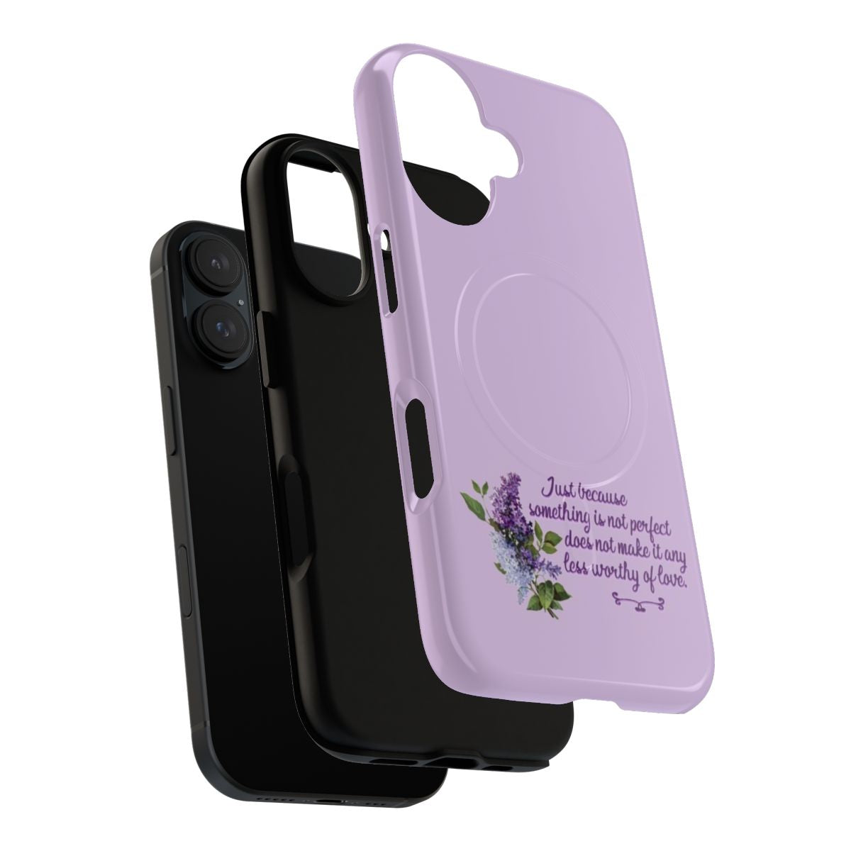 Bridgerton-inspired magnetic tough phone case with quote - Layers