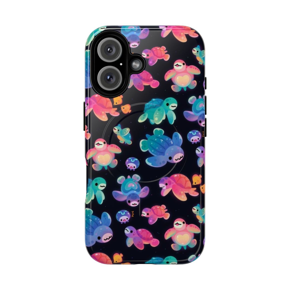 Durable and stylish phone case featuring a vibrant sea turtle design