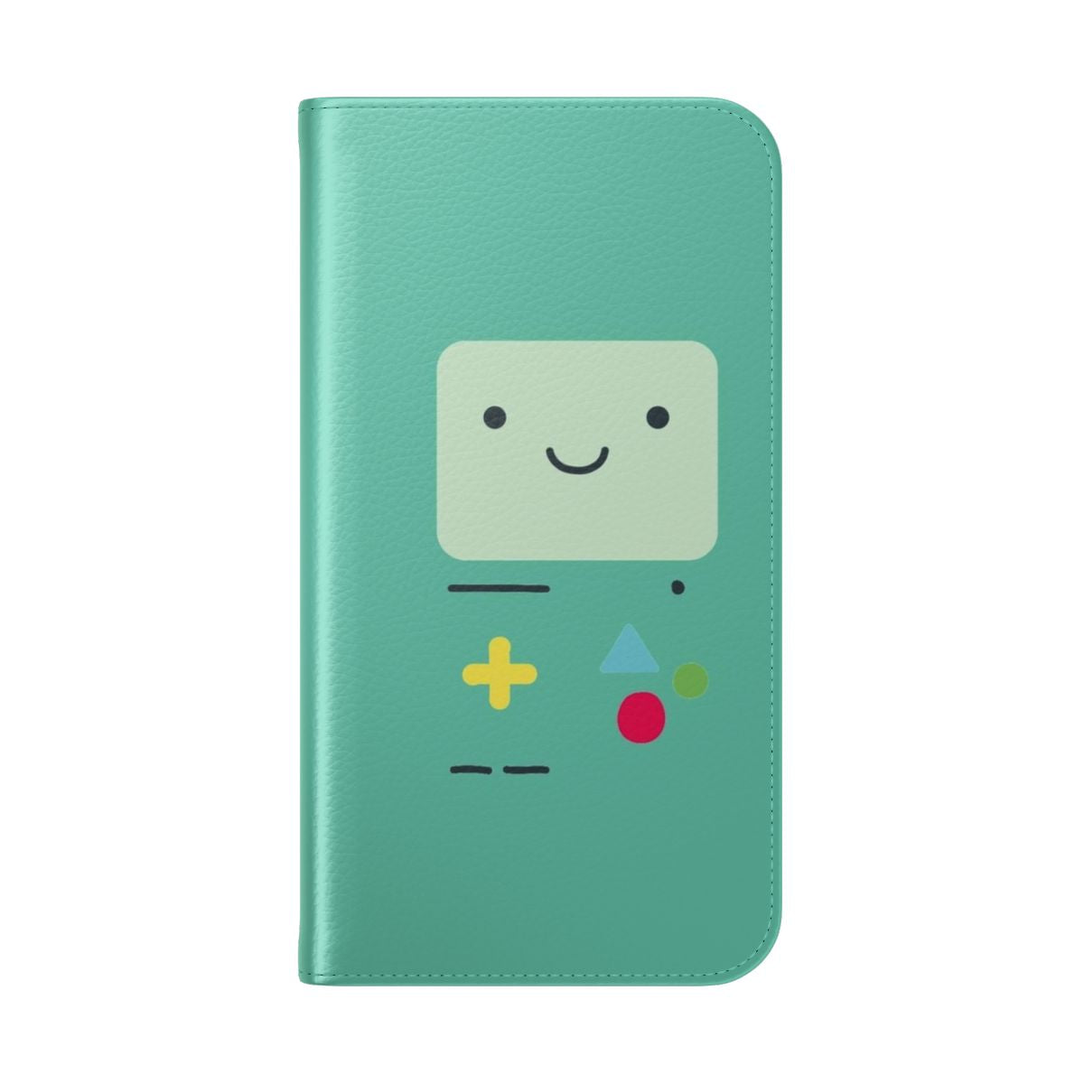 Cartoon Network inspired BMO Flip Cover Phone Case for smartphones - Folded Back