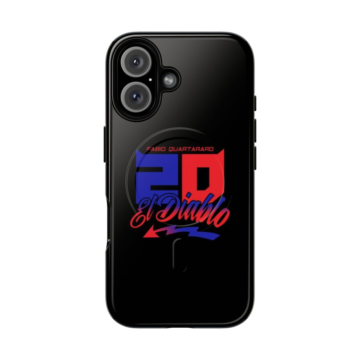 Fabio Quartararo-inspired tough phone case with a magnetic closure