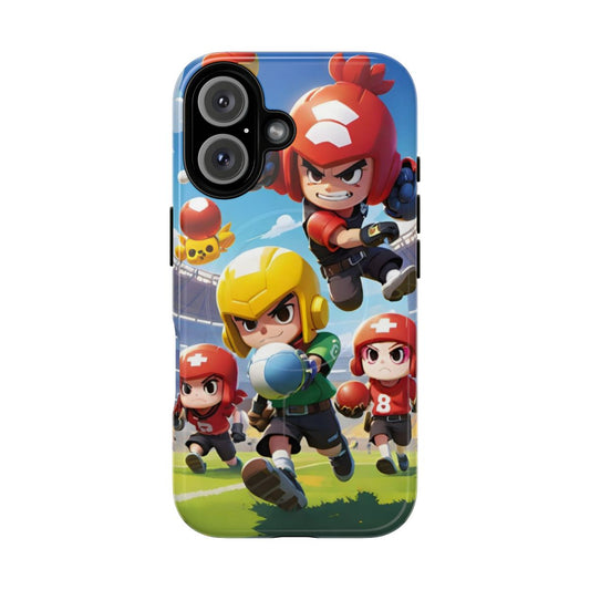 Brawl Stars-themed phone, tablet, and laptop case with astroturf football game inspired design