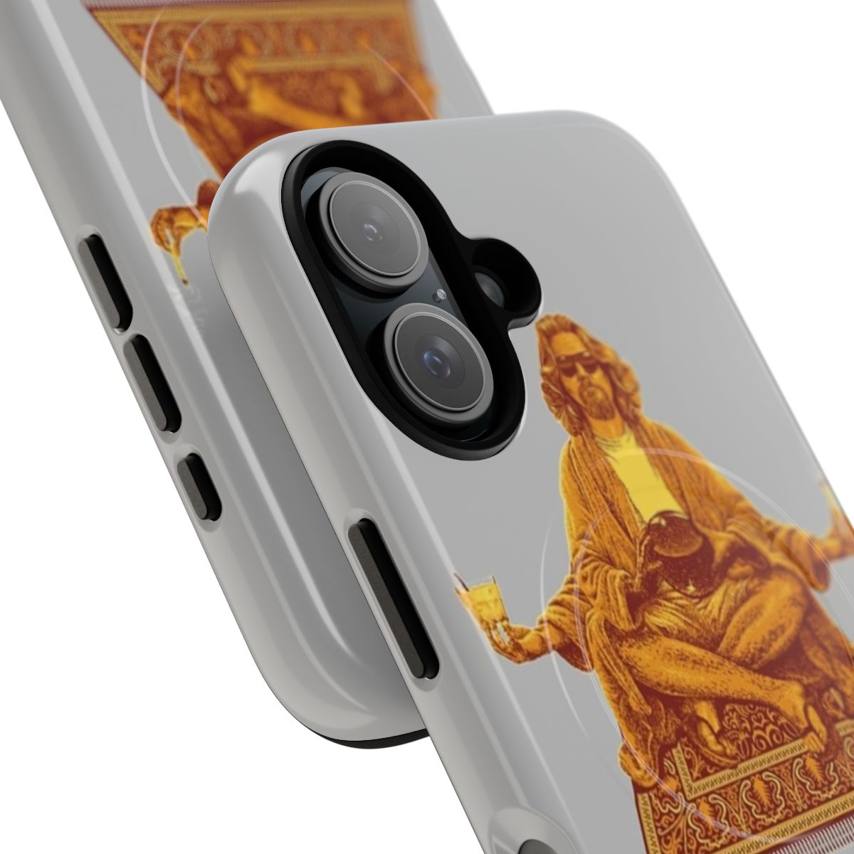 Magnetic tough phone case featuring a design inspired by the film The Big Lebowski - Detail