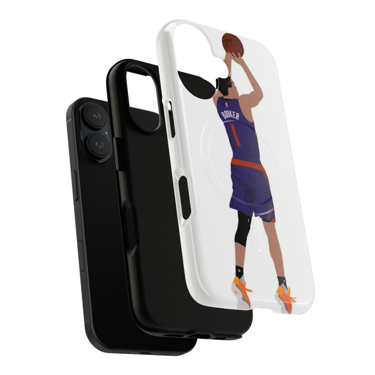 Devin Booker inspired phone case with a magnetic tough design - Layers