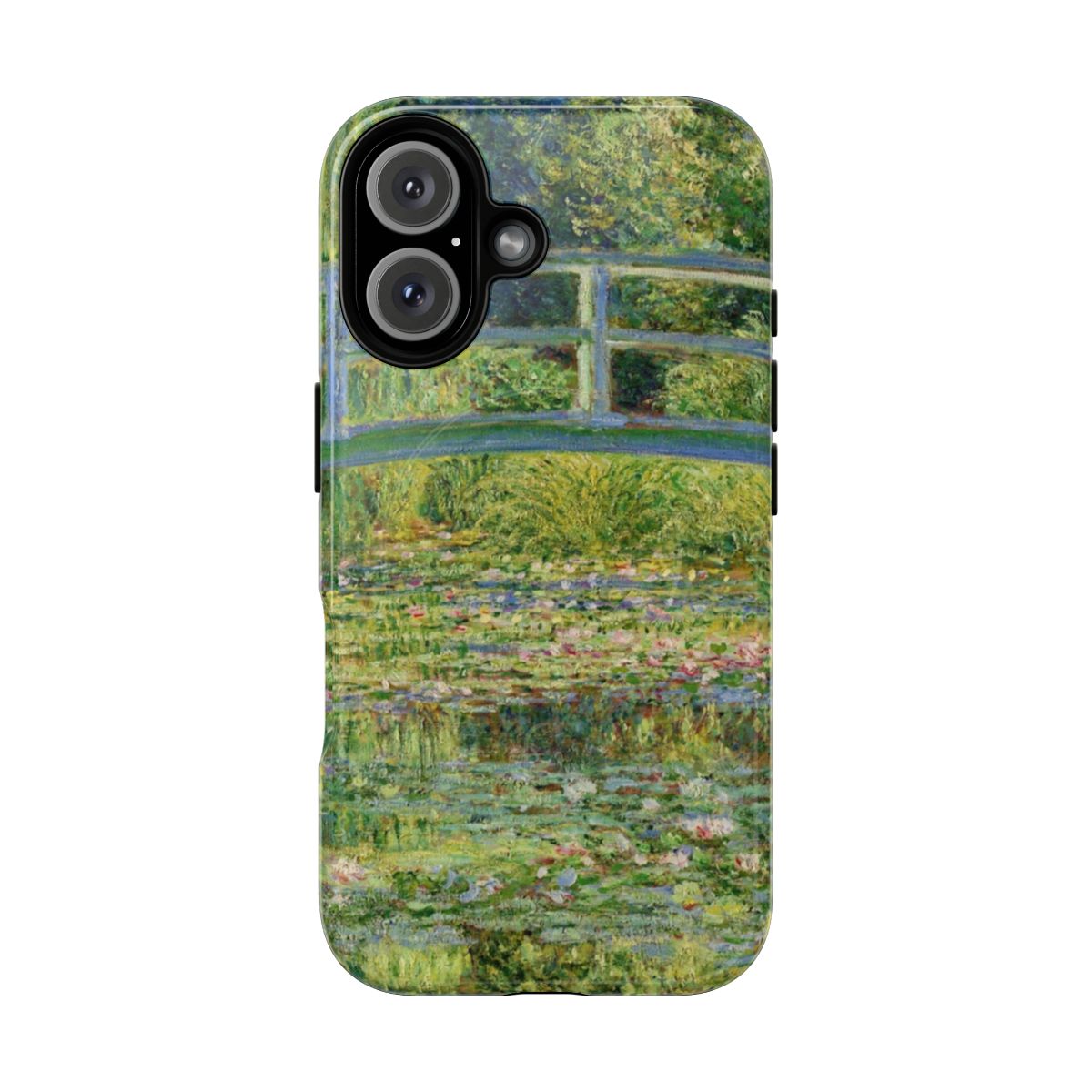 Retro phone case featuring Claude Monet's famous painting 'Water Lily Pond'