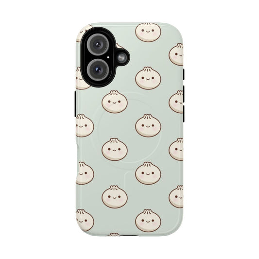 Cute dumpling-shaped magnetic tough phone case