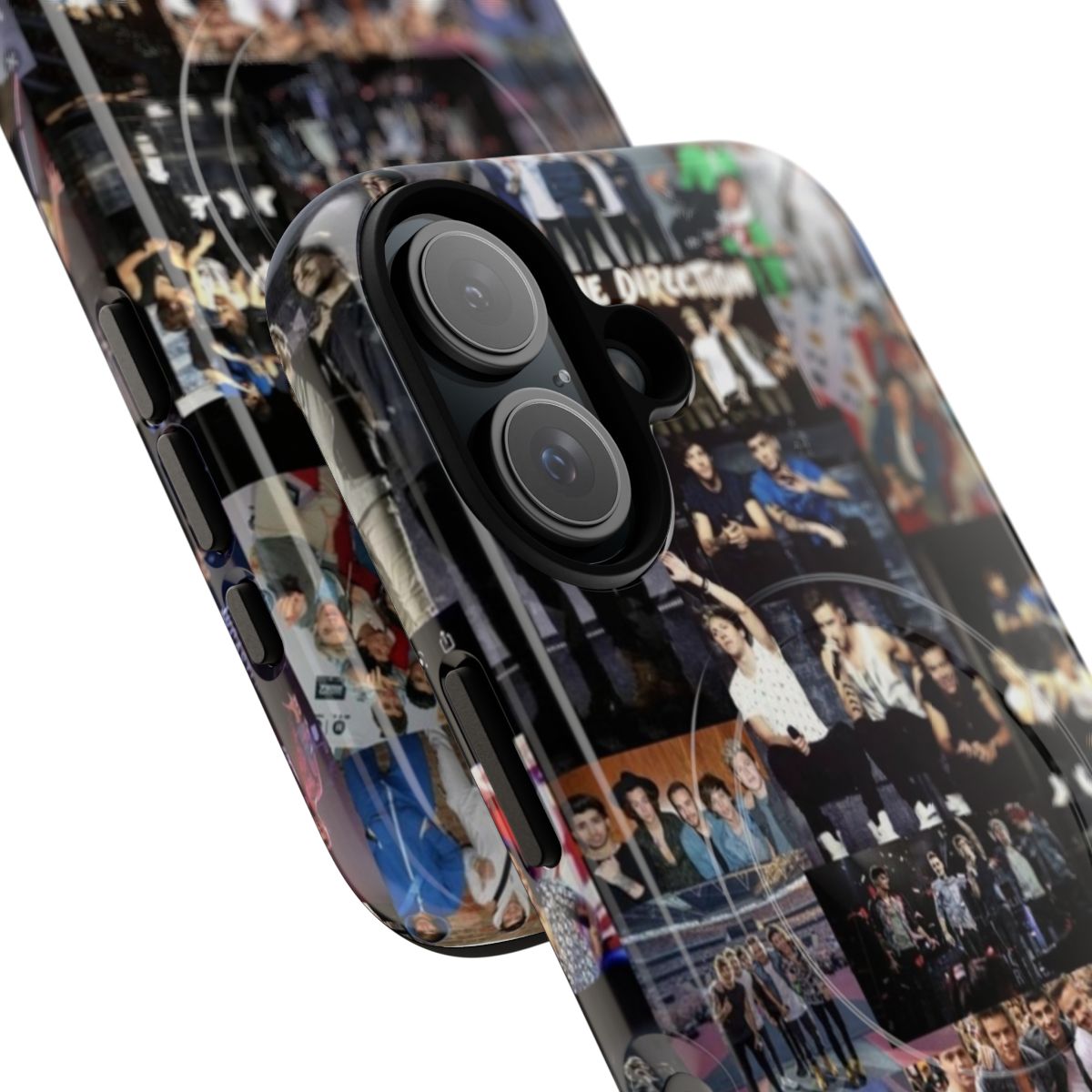 Durable one direction phone case with a magnetic closure - Detail