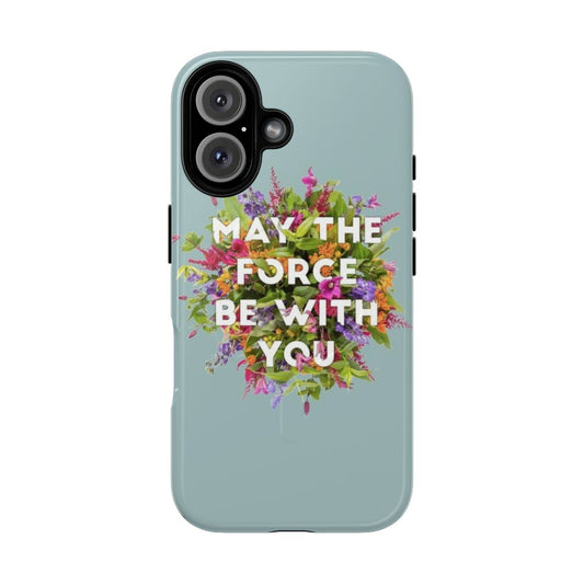 Floral Magnetic Tough Phone Case with Star Wars Inspired Design