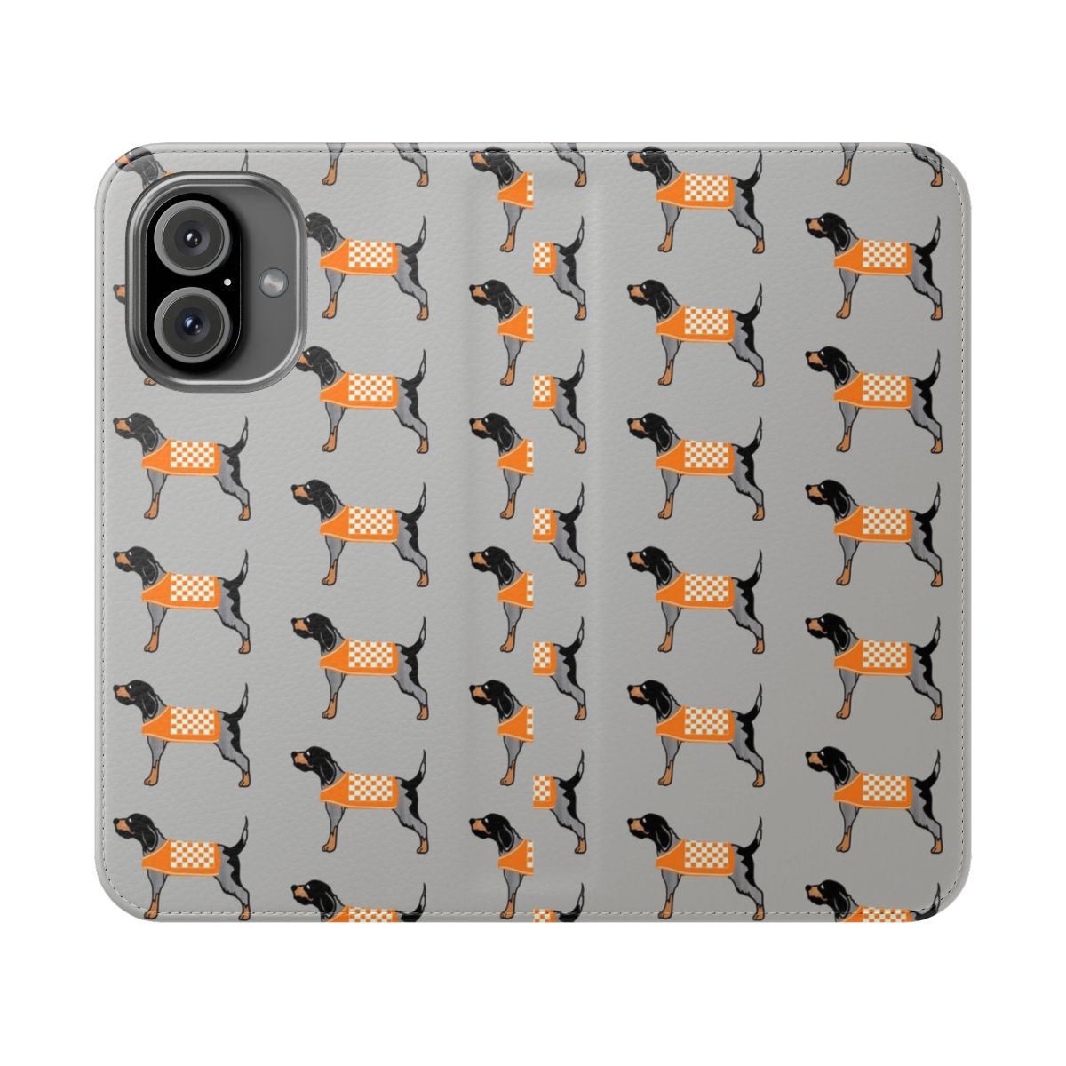 Smokey-inspired phone case with the Bluetick Hound mascot for Tennessee Vols fans