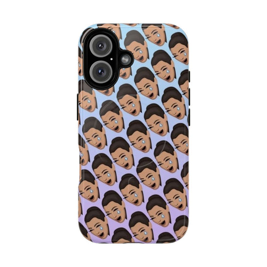 Magnetic tough phone case featuring a crying emoji graphic inspired by Kim Kardashian