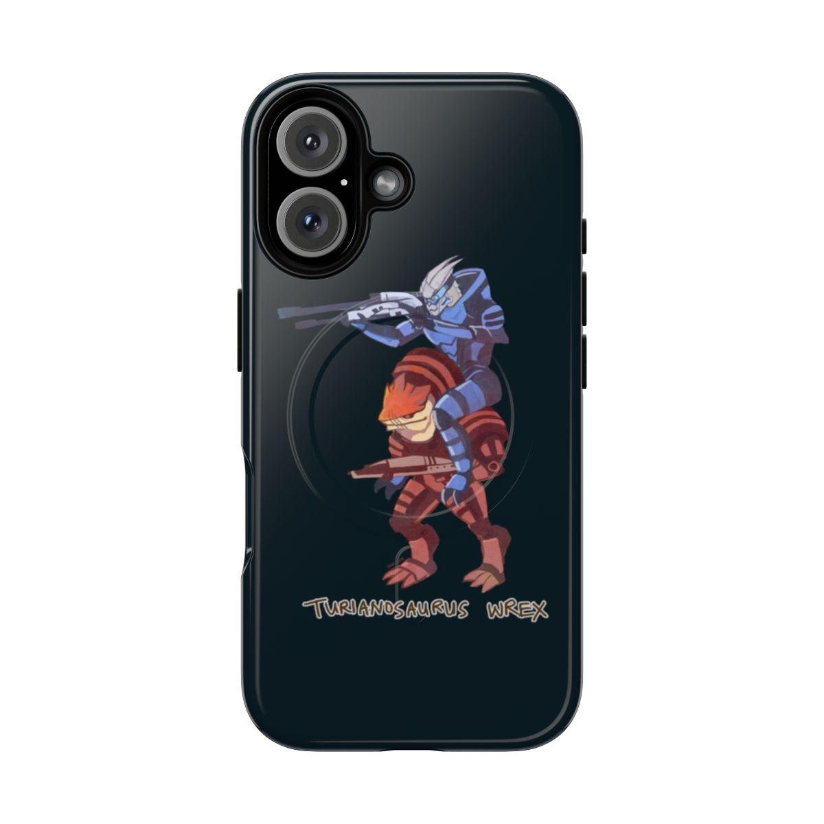 Mass Effect inspired magnetic tough phone case with N7 and Commander Shepard design