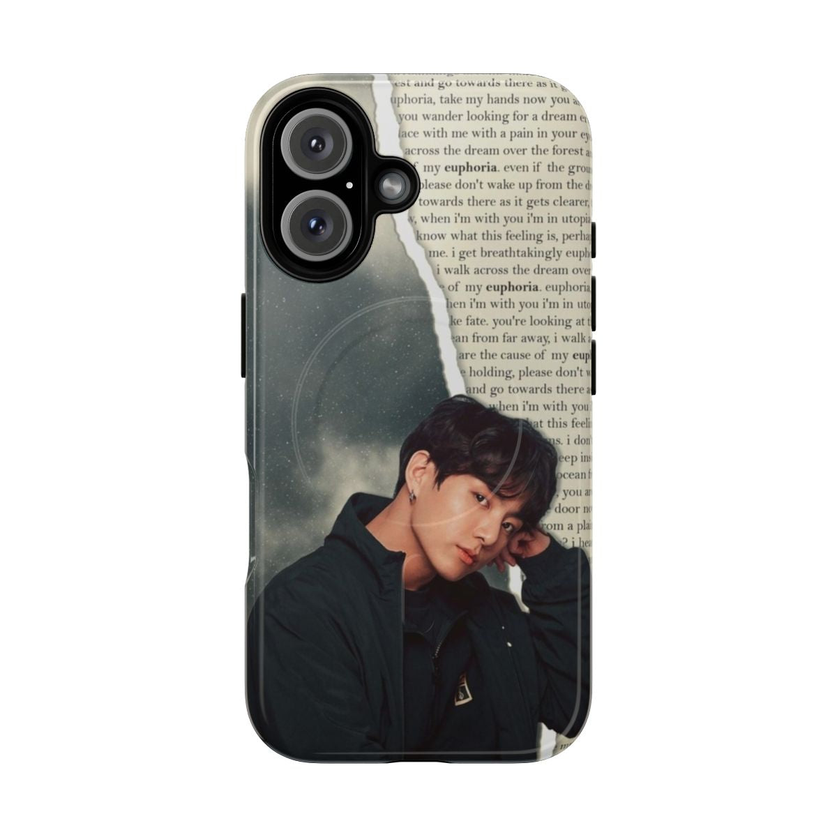 Jungkook Euphoria phone case with magnetic tough design