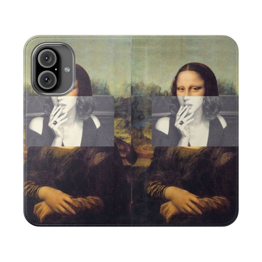 Artistic smoke aesthetic flip cover phone case