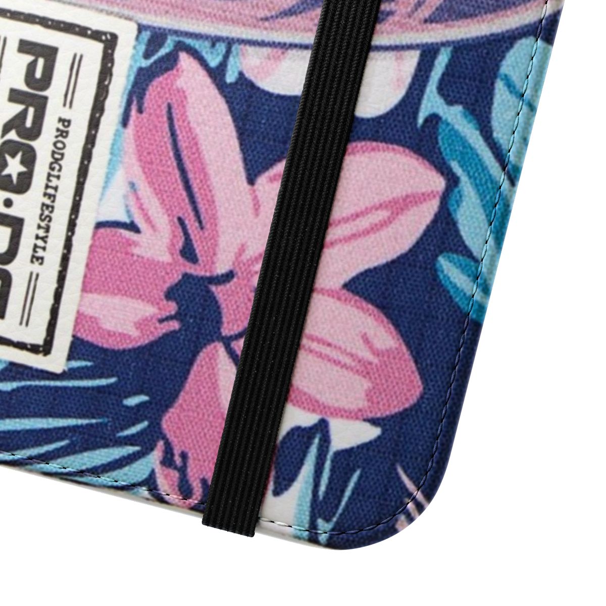 Roxy-inspired surf-themed flip cover phone case - Close Up