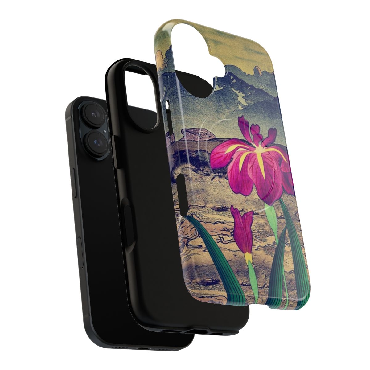 Vibrant nature landscape magnetic tough case featuring evening hues at Jiksa - Layers