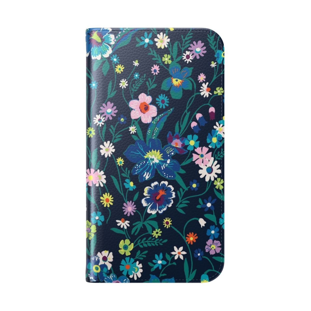 Vibrant floral phone case with a Vera Bradley inspired design - Folded Back