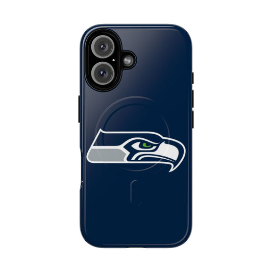 Durable magnetic Seattle Seahawks-inspired phone case