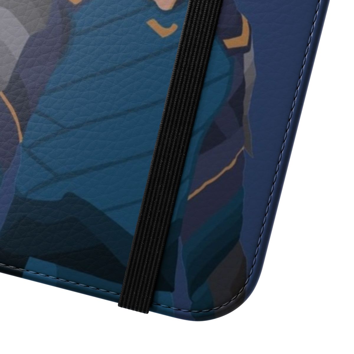 Flip cover phone case with a mischievous Loki design from the Marvel universe - Close Up