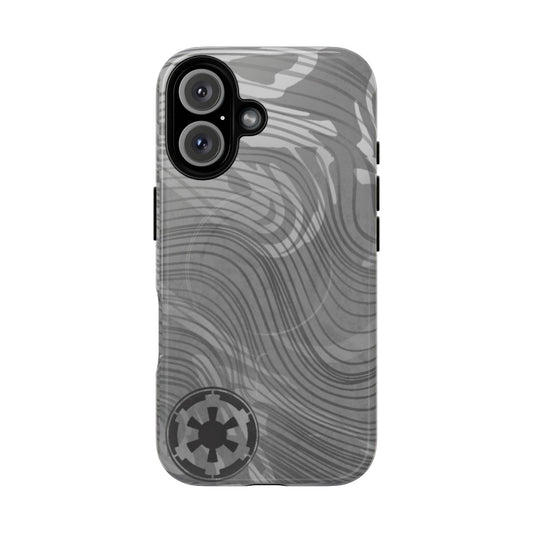 Beskar steel phone case with mandalorian and imperial design