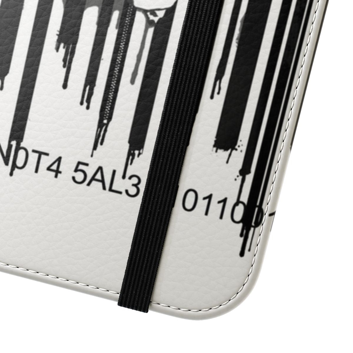 Colorful 3D flip phone case with a graffiti-style print design - Close Up