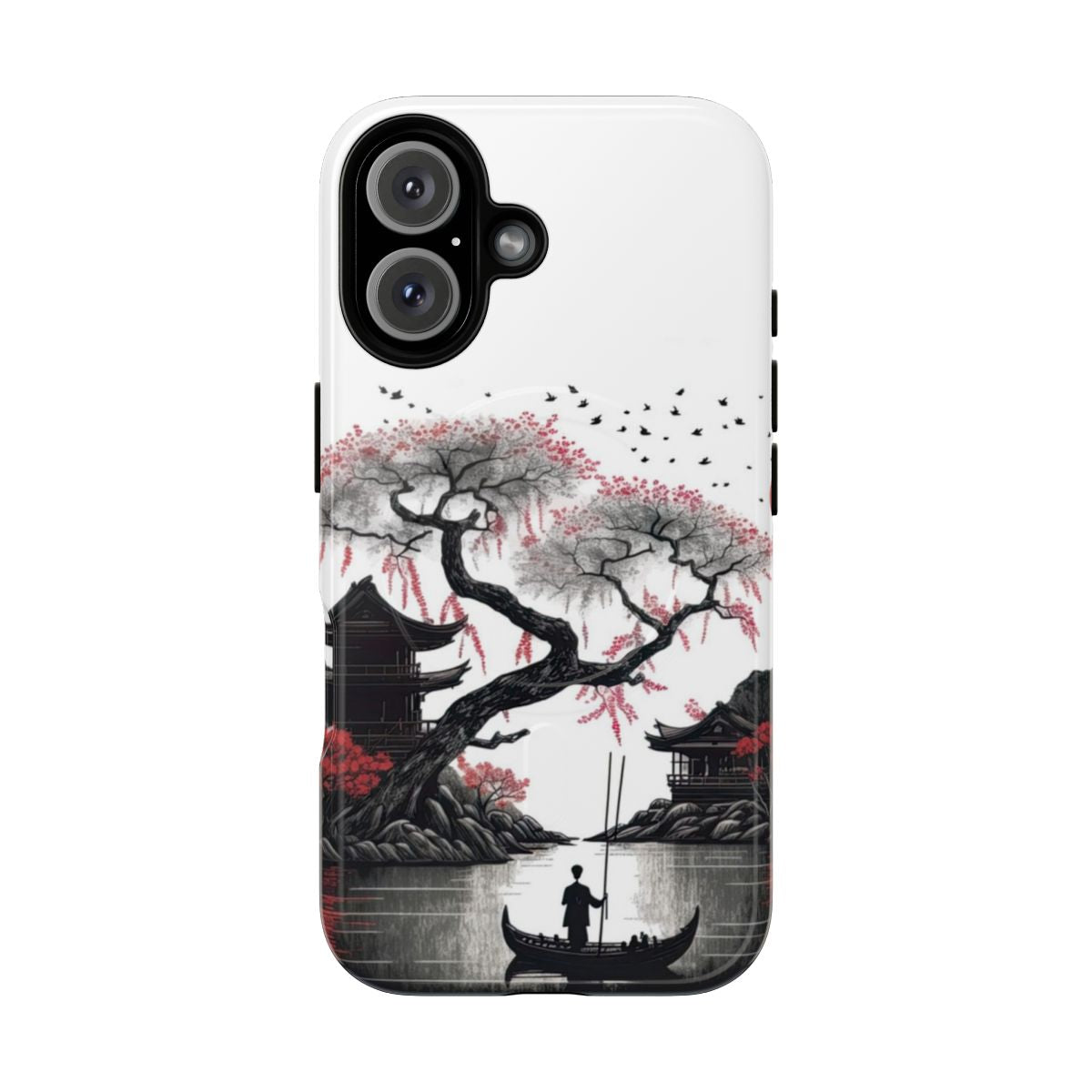 Vibrant Japanese Retro Art Magnetic Tough Phone Case