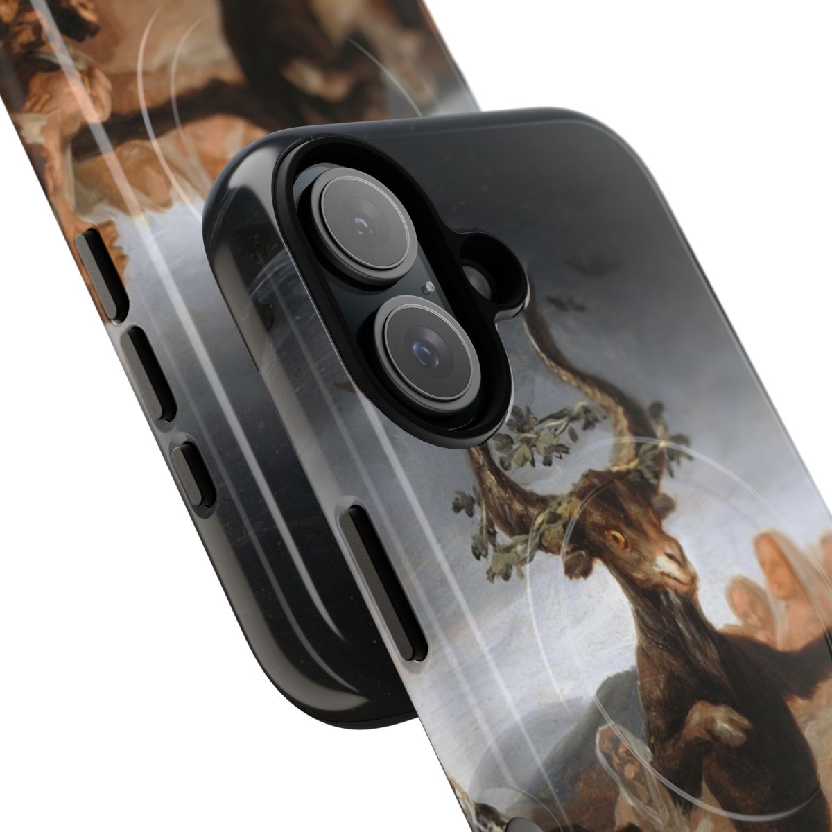 Magnetic phone case featuring Francisco Goya's 'Witches Sabbath' painting - Detail