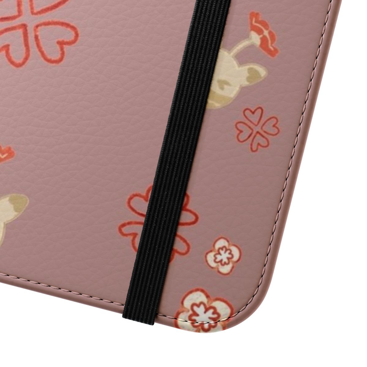 Genshin Impact Klee-inspired flip phone case with Jumpty Dumpty and bomb design - Close Up