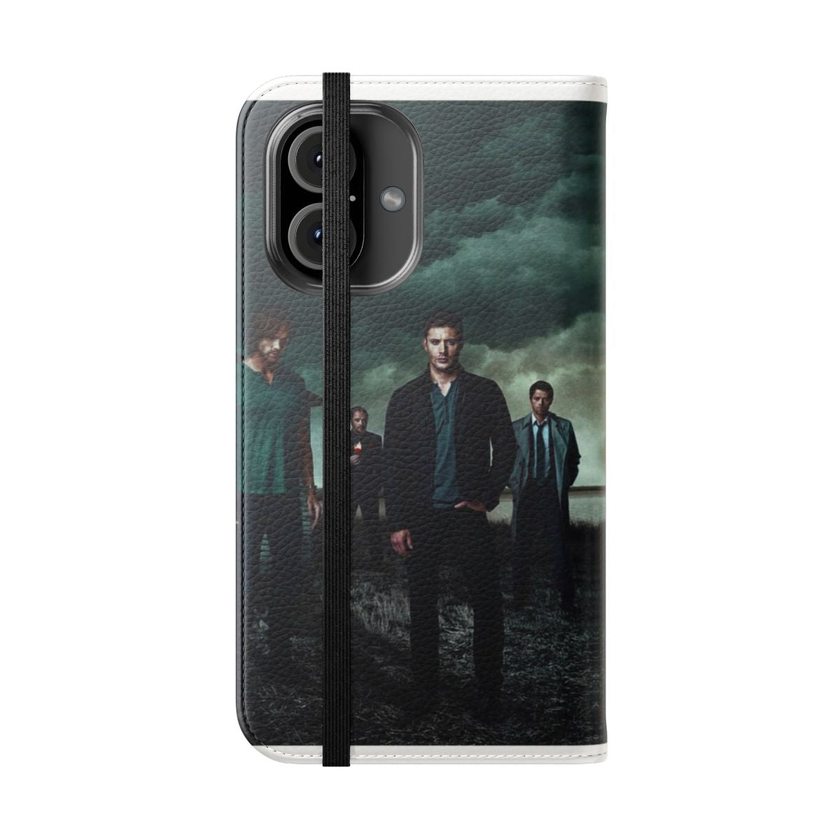 Supernatural-Inspired Flip Cover Phone Case - Folded Front