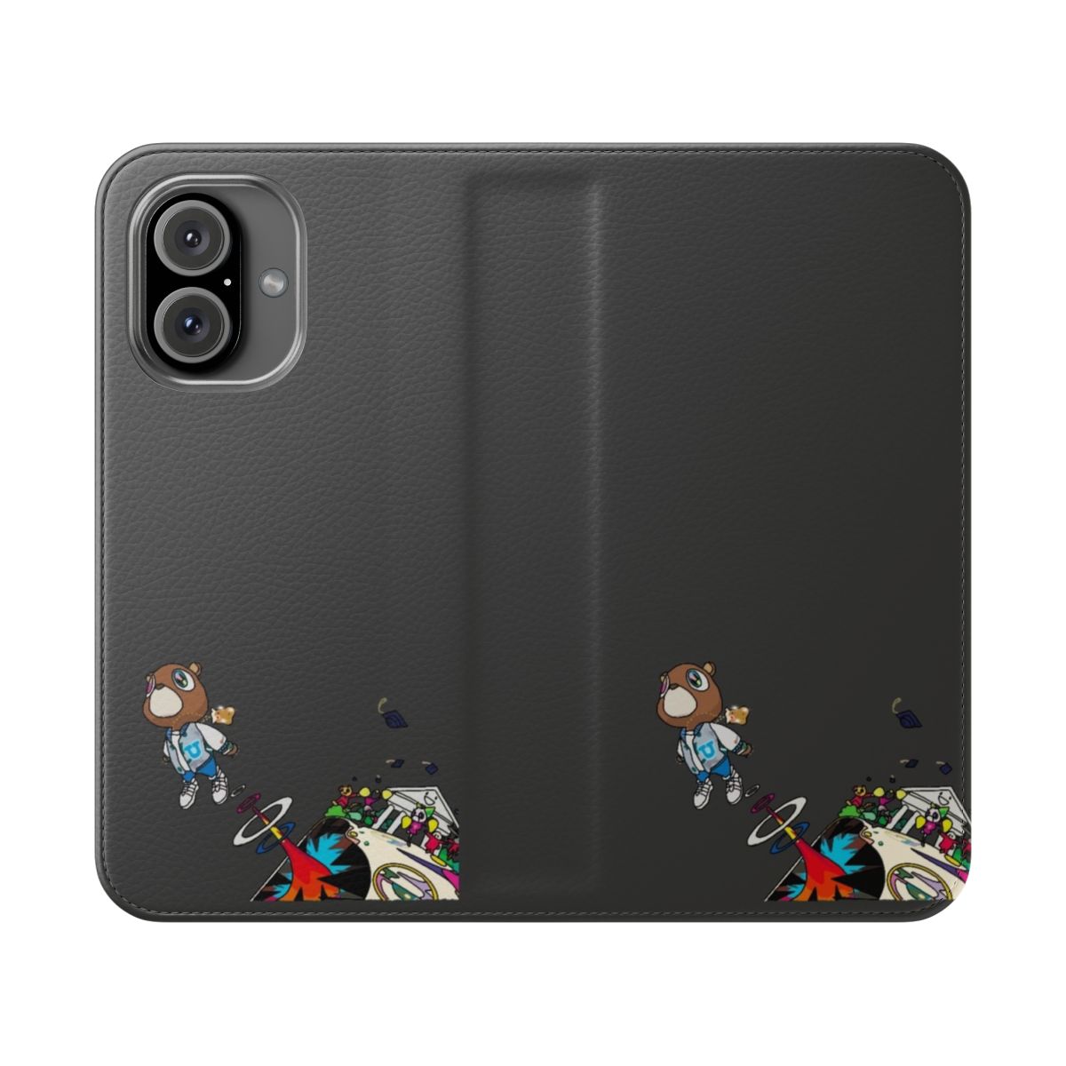 Kanye Graduation Bear Phone Case with Flip Cover Design