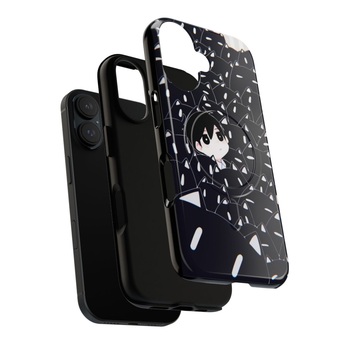 Omori-inspired phone case featuring characters from the popular indie game - Layers