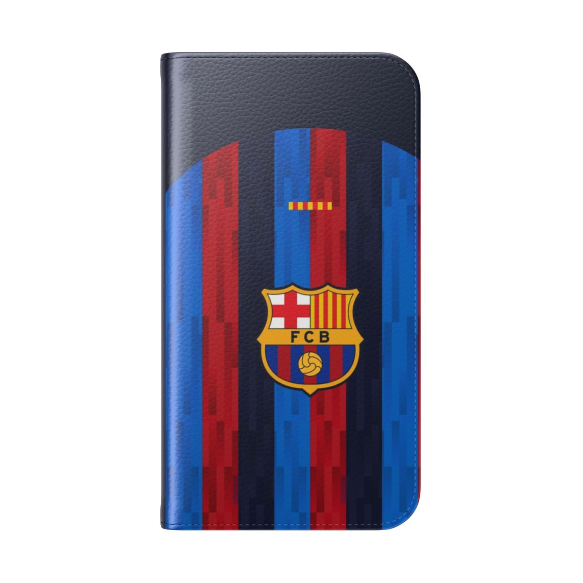 Barcelona inspired soccer/football flip phone case - Folded Back