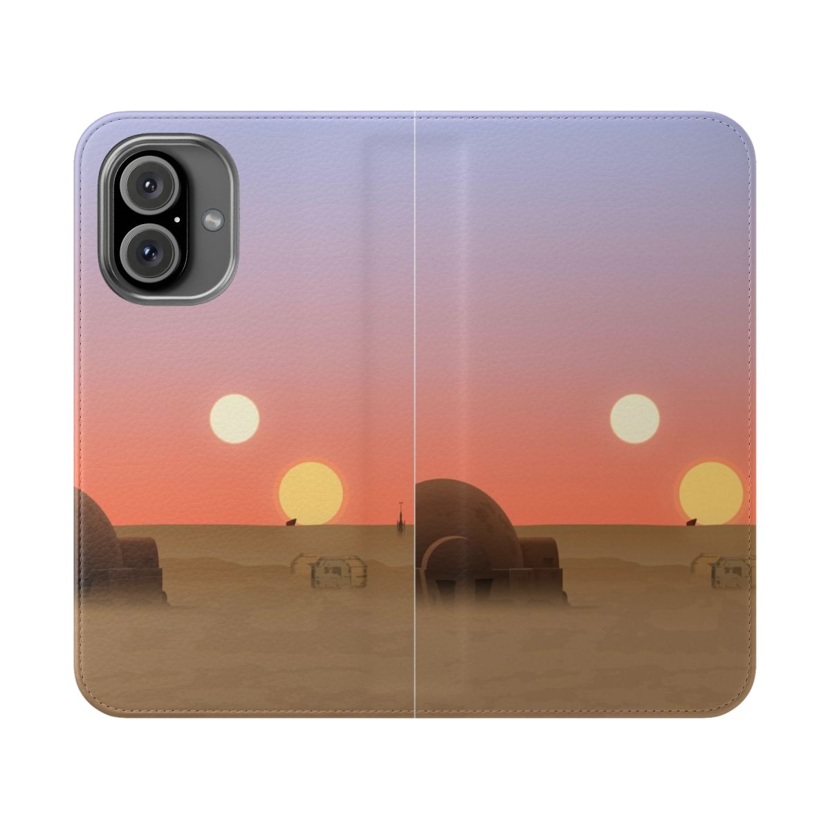 Tatooine Sunset-Inspired Flip Cover Phone Case