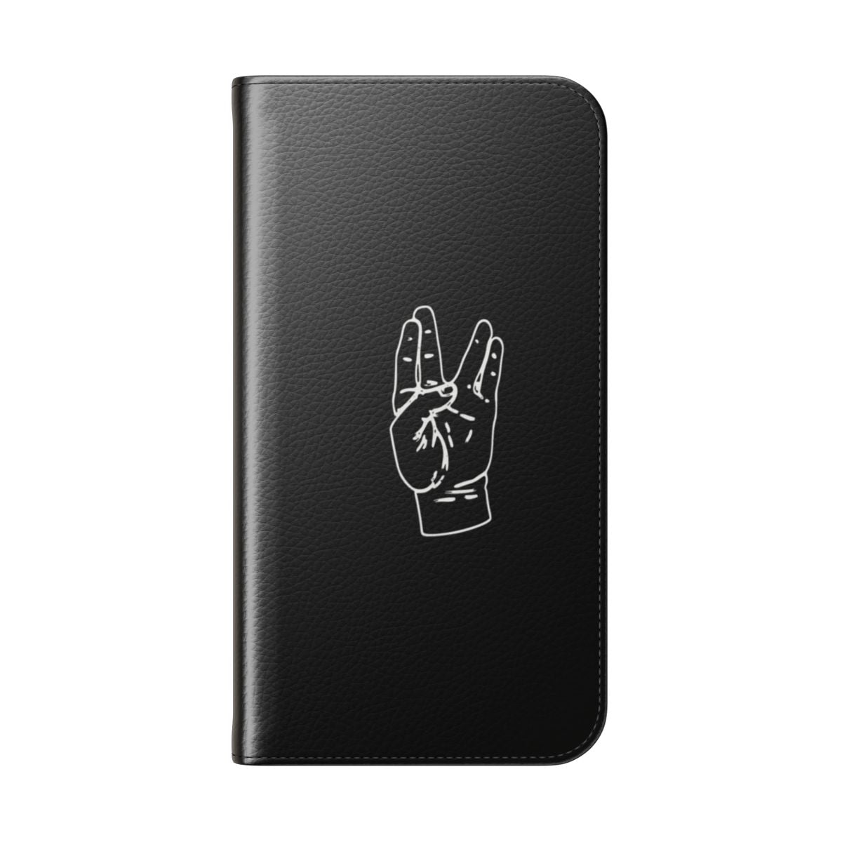 Damso Inspired Life Flip Cover Phone Case - Folded Back