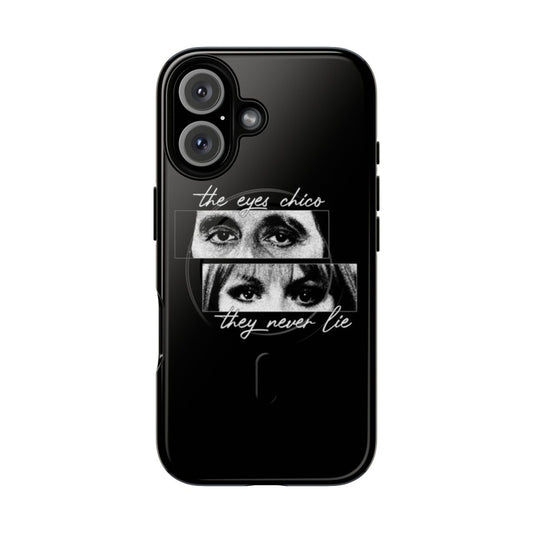 Magnetic tough phone case with Scarface-inspired design featuring Tony Montana and Elvira