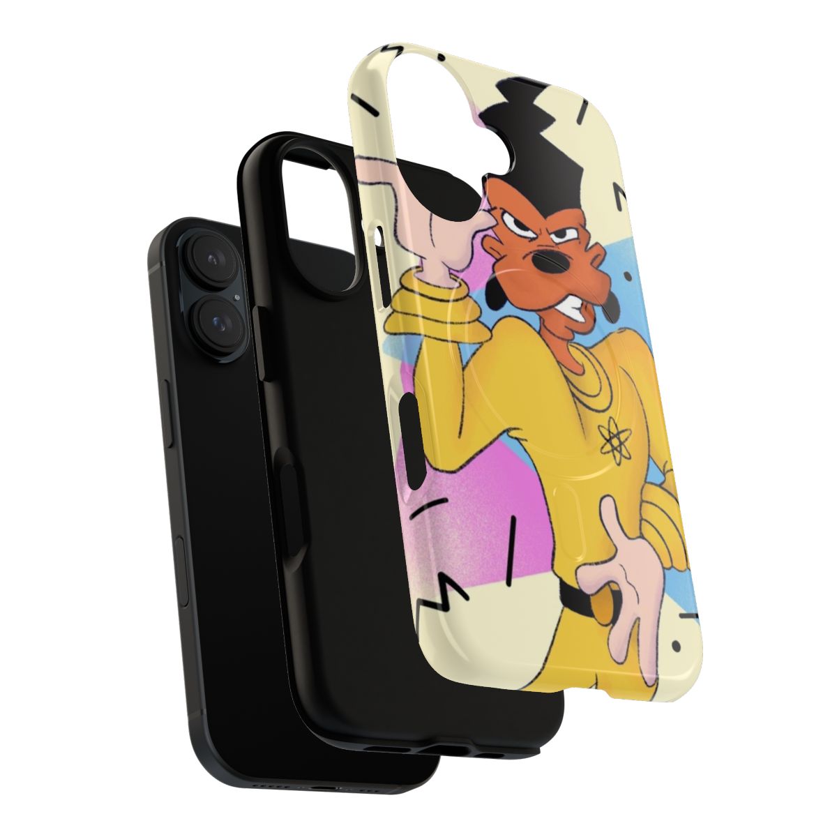 "Retro 90s fan art phone case featuring characters from Disney's A Goofy Movie" - Layers