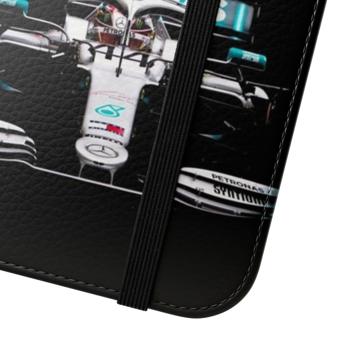 Formula 1 racing-inspired phone case with a sleek design - Close Up