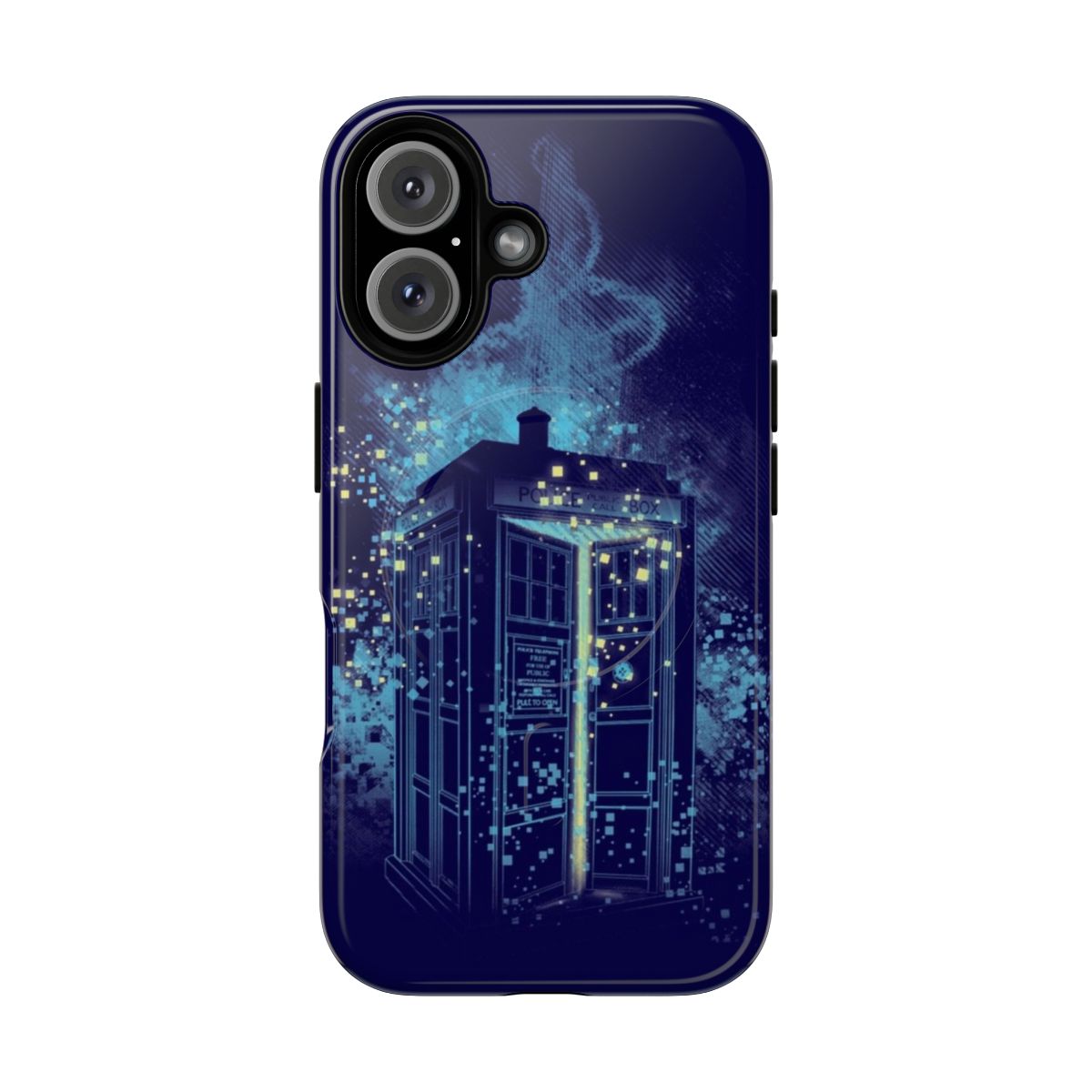 Magnetic Tough Phone Cases featuring sci-fi inspired designs, including time lords, the doctor, and regeneration.