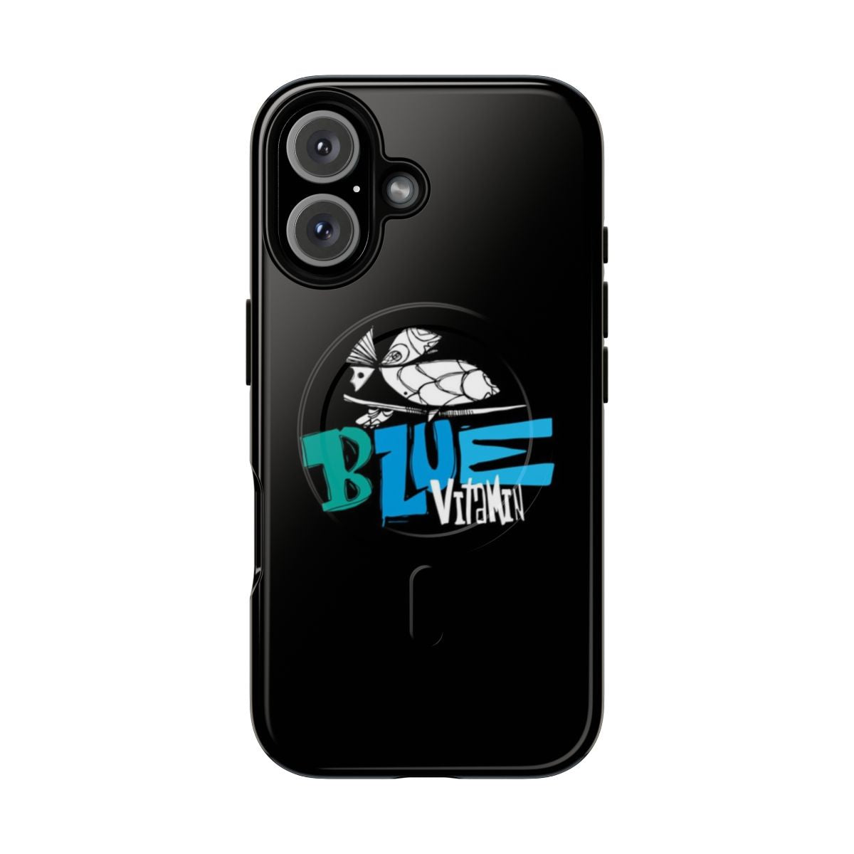 Blue ocean themed magnetic tough phone case