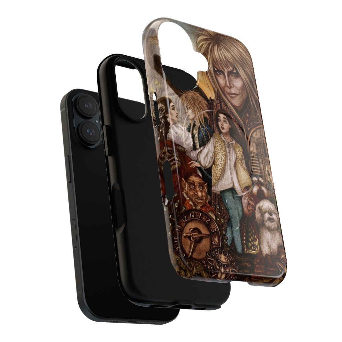 Labyrinth-inspired fantasy phone case with characters and symbols from the beloved film - Layers