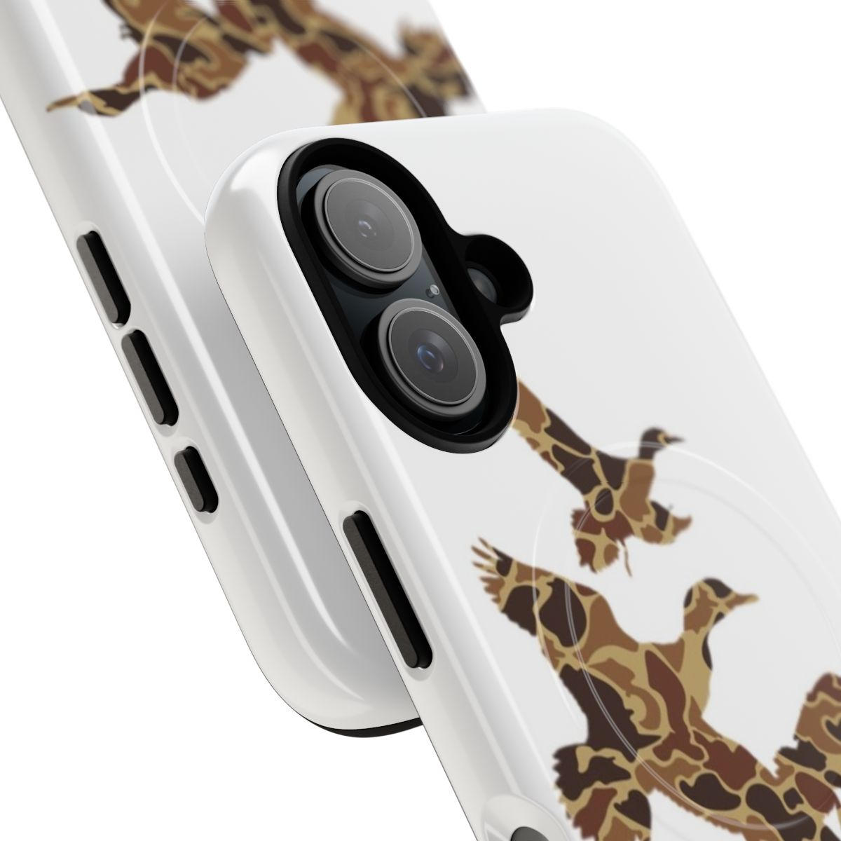 Camo Ducks Magnetic Tough Phone Cases for Hunting Enthusiasts - Detail