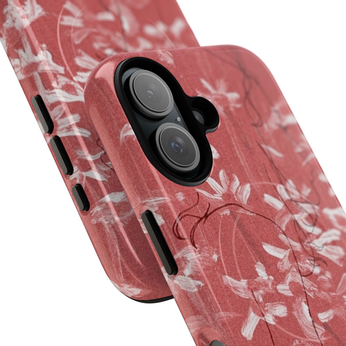 Magnetic tough phone case with a girl in red chapter 1 aesthetic design - Detail