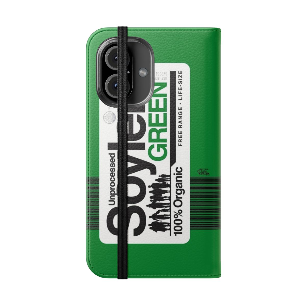 Soylent Green-themed flip cover phone case for sci-fi fans - Folded Front