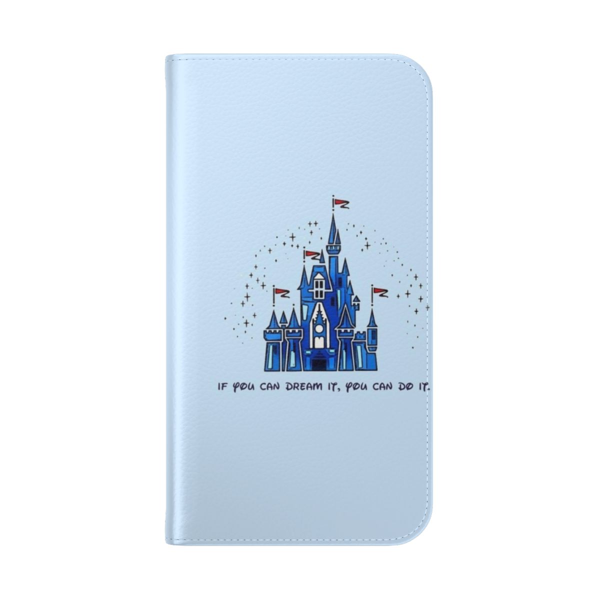 Vibrant Disney-themed phone case with inspirational quote "If you can dream it, you can do it." - Folded Back