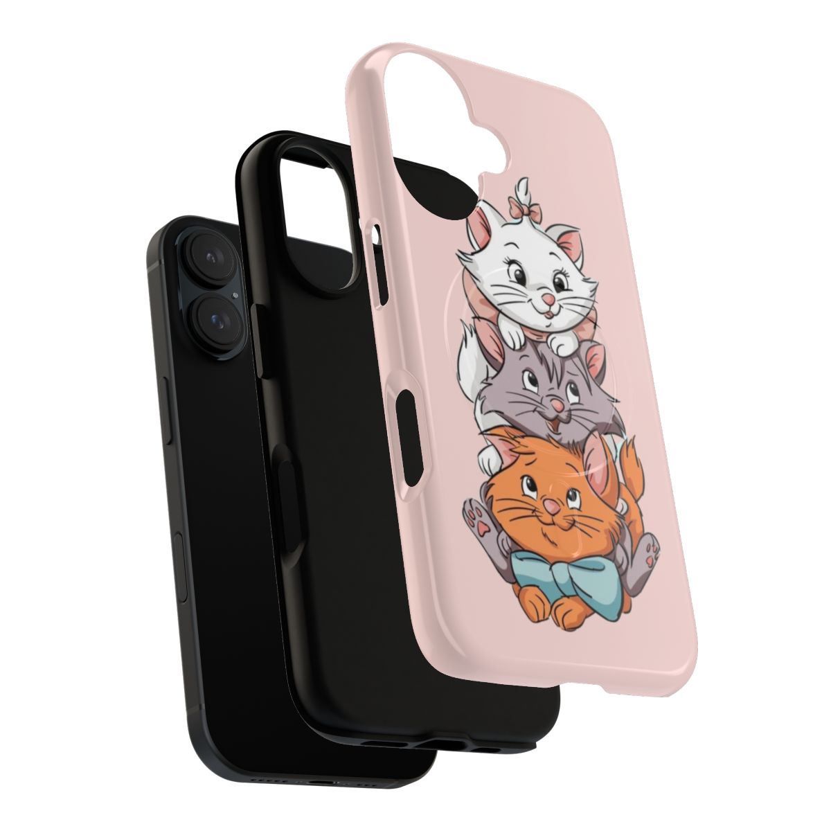 Cute cat phone case with images of Berlioz and Toulouse from the Aristocats - Layers