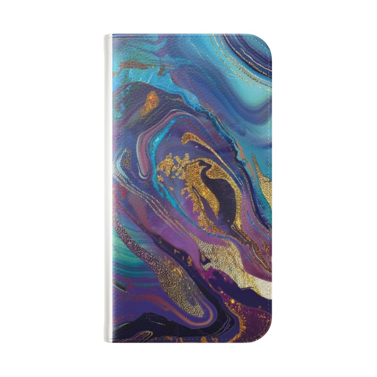 Colorful Glam Bath Salts Texture Phone Case for iPhone and Samsung Galaxy - Folded Back