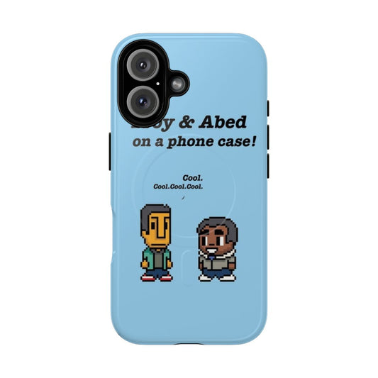 Community TV show inspired magnetic tough phone case featuring Troy and Abed