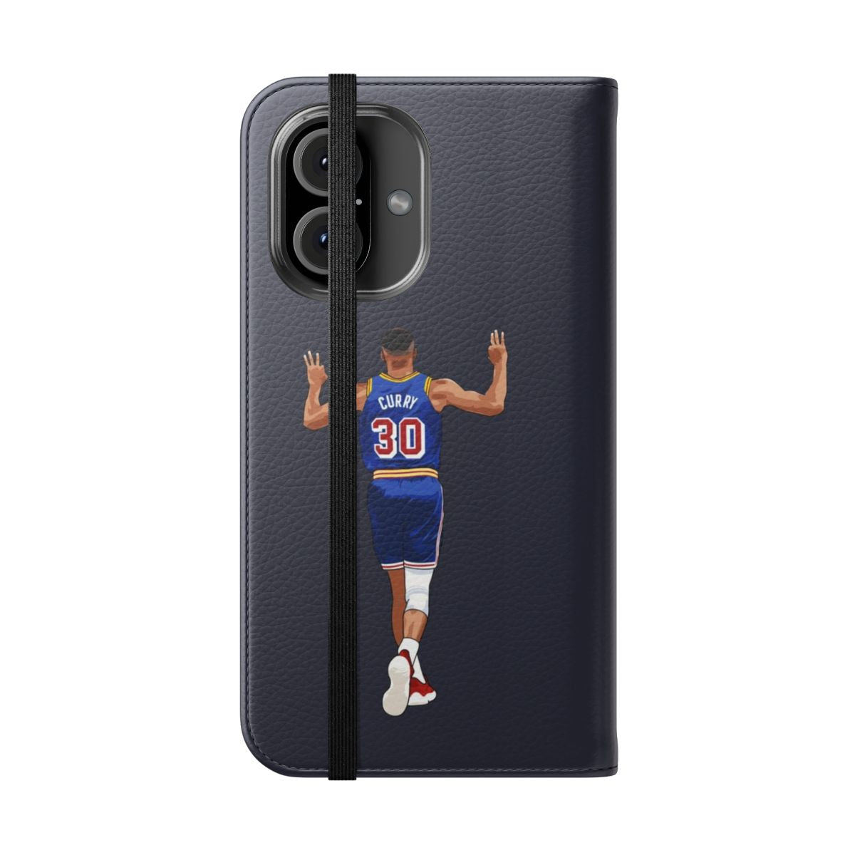 Basketball vector phone case for iPhone and Samsung featuring a sporty design - Folded Front