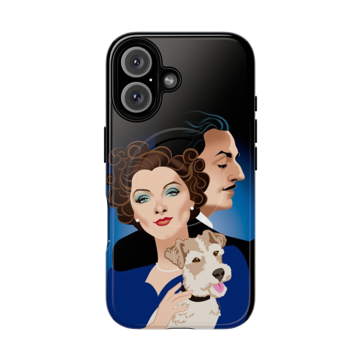 Vibrant and stylish phone case featuring tarot-inspired artwork with characters Nick and Charlie from the Netflix series Heartstopper.