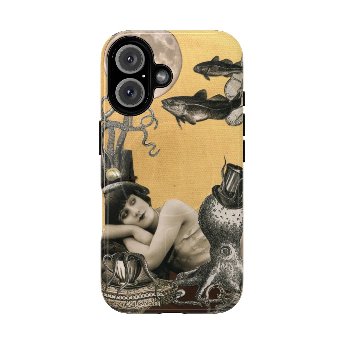 Vintage-inspired Magnetic Tough Phone Cases with Steampunk and Victorian Designs