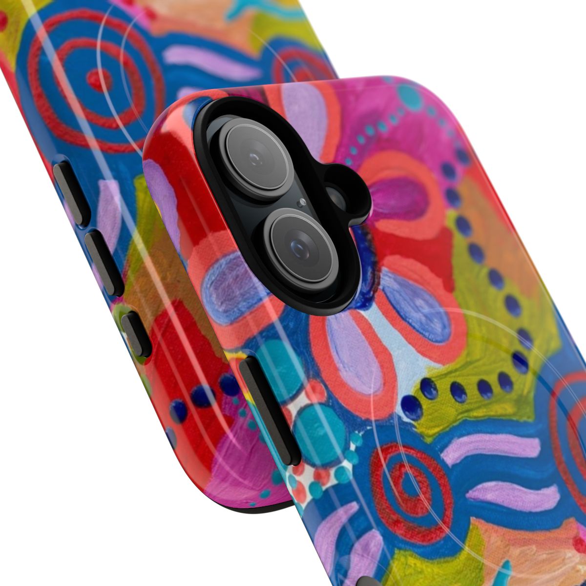 Magnetic tough phone case with aboriginal and indigenous art designs - Detail